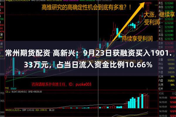 常州期货配资 高新兴：9月23日获融资买入1901.33万元，占当日流入资金比例10.66%