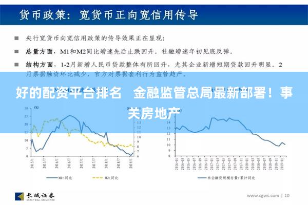 好的配资平台排名   金融监管总局最新部署！事关房地产